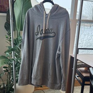 Iowa Hawkeyes Gray Hoodie with Script Logo Homefield XXL